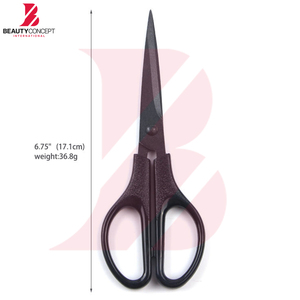 Tijeras de Corte de Pelo Portátiles con Mango de Plástico, Color Negro Sólido, Tijeras de Peluquería Profesionales para Uso Doméstico y Herramientas de Estilista de Salón - Product Image 2