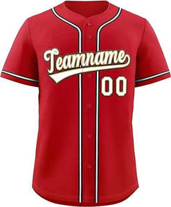 Camiseta de Béisbol Personalizada Transpirable, Uniforme Sublimado, Camiseta de Béisbol Unisex al por Mayor, Ropa Deportiva para Equipos, Antibacteriana, de Secado Rápido - Product Image 1
