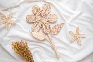 Cute Flower Rattan <b>Wall</b> <b>Hanging</b> For Kids Room Nursery Decor Classroom Playroom Handmade <b>Boho</b> Floral Interior <b>Wall</b> Accent - Product Image 6