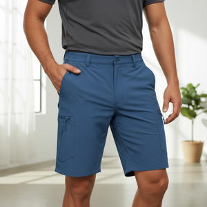 Shorts de jogging légers, à séchage rapide, confortables, 100% coton satiné, pour hommes, personnalisables, vente en gros directe d'usine, été, décontractés - Product Image 1