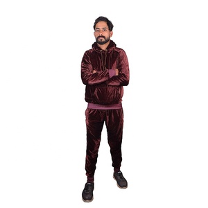 Hot Sale Customized <b>Men</b> Velvet <b>Tracksuit</b> <b>Men</b> Sweatsuit Custom Made <b>Velour</b> Hoody - Product Image 1