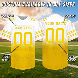 Maillot de football américain pour jeunes, respirant, en maille polyester, sublimation, entraînement, uniforme sportif d'équipe - Product Image 3