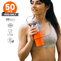 Mejor venta Promo Taza de coche portátil Regalo OEM Precio de fábrica Acero inoxidable 304 Tapa de paja a prueba de fugas aislada 20 oz 30 oz Vaso