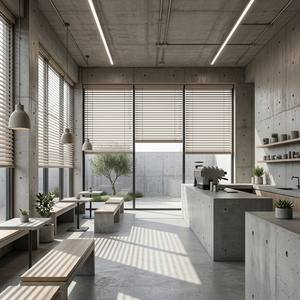 Persianas Enrollables Eléctricas Modernas Integradas para Puertas y Ventanas de Doble Acristalamiento con Control de Luz Opaca - Product Image 5