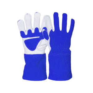 Gants de soudage TIG industriels 7 oz en cuir pleine fleur lisse antidérapants ignifuges Équipement de protection individuelle de sécurité - Product Image 6