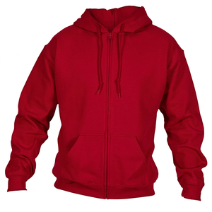 Sudadera con Capucha para Hombre, Color Verde Oliva, Corte Regular, Ecológica, Impermeable, de Algodón French Terry, Informal, con Bolsillo Delantero, para Invierno - Product Image 5