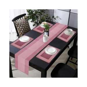 Nordic Jacquard Geometric Embroidered Dual Toned Customizable <b>Table</b> Cloth <b>Table</b> <b>Runners</b> for Dining <b>Table</b> Cover Decor on Sale - Product Image 3