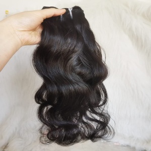 Nouvelle couleur # 33 mèches de cheveux humains bruns doublement étirées, cuticules alignées, cheveux brésiliens lisses en trame - Product Image 3