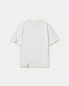 เสื้อยืดคอตตอนเนื้อนุ่มทรงโอเวอร์ไซส์ลำลองสำหรับผู้ชาย เสื้อยืดคอกลมแขนสั้นพรีเมียมเรียบง่ายสำหรับผู้ชาย รับสกรีนโลโก้ ผ้าคอตตอนหนา - Product Image 6