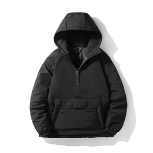 Chaqueta Vaquera Casual de Invierno para Hombre, Cuello Alto, Lona Impermeable, Resistente al Viento, Transpirable, Acolchada, Estilo Urbano - Product Image 3