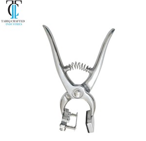 Pince à tatouer professionnelle en acier inoxydable pour bétail, équipement vétérinaire TARIQ CRAFTED INDUSTRIES - Product Image 2