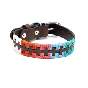 Collar y Correa para Perro de Lujo, Personalizado con Encaje Impreso, para Razas Pequeñas y Grandes, de Cuero Suave con Hebilla Metálica - Product Image 4