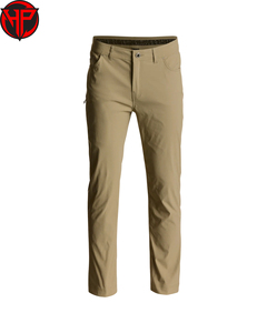 Pantalon de randonnée mi-lourd pour homme, couleur kaki, avec poche cargo, en mélange de coton respirant, pantalon décontracté pour l'extérieur - Product Image 1