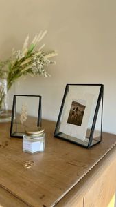 Home Decor Glass & Metal Tabletop <b>Picture</b> <b>Frame</b> for Home Decoration,with 2 Sides Glass Customised Decorative <b>Picture</b> <b>Frame</b> - Product Image 3
