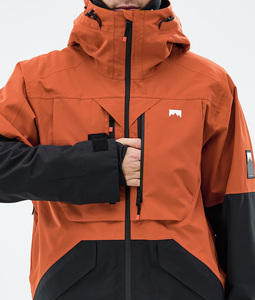 Chaqueta de Snowboard Personalizada 2026 en Color Naranja y Negro, Impermeable, Térmica y Resistente al Viento, Ropa de Esquí con Paneles Personalizados, Fabricación OEM ODM - Product Image 6