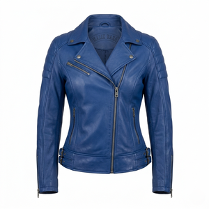 Genuine Leather Ladies <b>Biker</b> <b>Jacket</b> | Ergonomic Fit Racing Apparel | Factory Direct - Product Image 3