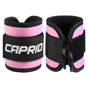 Correas de Tobillo Ajustables Negras y Rosas para Gimnasio, Protección Profesional para Ejercicios de Glúteos con Cables, Entrenamiento de Piernas - Fitness Personalizado - Product Image 1