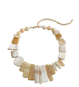 COLLIERS Arrivée Buffalo Ox Corne Collier Poli Animal Style Os Bijoux Conception Naturelle Perles Femmes Filles Cadeaux De Mariage - Product Image 1