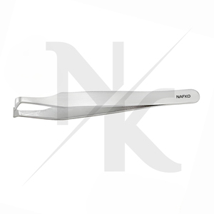 Premium Jewelry Manufacturing Equipment Stainless Steel Tweezers With Cut 110mm Jewelry <b>Tools</b> & Equipment Bead Instrument - Product Image 3