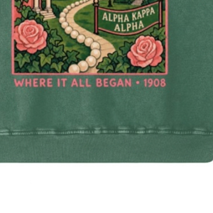   เสื้อสเวตเชิ้ตคอกลมสีเขียวสำหรับผู้หญิง ลายกราฟิก แขนยาว สไตล์ Sorority  ลำลอง แฟชั่นสตรีทแวร์ - Product Image 4