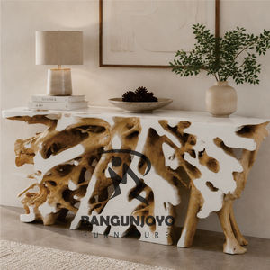 Console en racine de teck avec une combinaison de couleurs personnalisable, idéale pour l'entrée d'une maison, d'une villa - Product Image 2