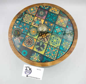 High Quality Serving <b>Bowl</b> <b>With</b> <b>Lid</b> Made of Natural Wood Like Mango or Acacia <b>with</b> Natural Colour or Shades By FWE - Product Image 2