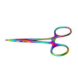 Pinza Hemostática Mosquito de 5 Pulgadas, Recta, Multicolor Arcoíris de Titanio, Acero Inoxidable de Grado Alemán, Pinza Quirúrgica Hemostática - Product Image 5