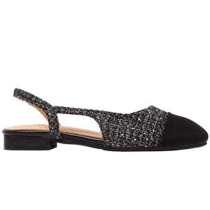 Chaussures plates en tweed de style workwear avec doublure rembourrée au talon, soutien de la voûte plantaire durable, confort toutes saisons - Product Image 4