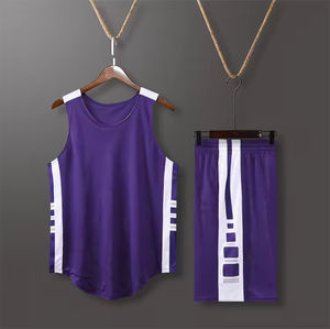 Ensemble de maillots de basket-ball réversibles personnalisés en gros, dernier design sublimé, uniforme de basket-ball pas cher - Product Image 3