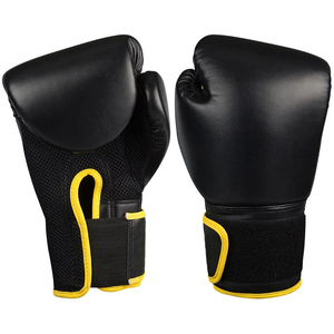 Guantes de boxeo profesionales para entrenamiento y sparring, duraderos, de cuero PU, con acolchado absorbente de impactos, soporte para muñeca y material transpirable. - Product Image 2