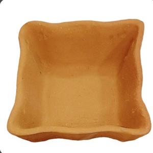 Terracotta <b>Square</b> Disposable Bowl Eco-Friendly & Biodegradable for Party and Wedding Use Made in India - Product Image 3