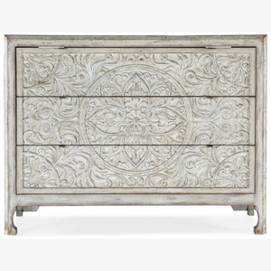 Vente en gros en vrac en bois massif à 3 tiroirs sculptés Armoire de rangement au design moderne pour le salon, la salle à manger et l'hôtel - Product Image 2