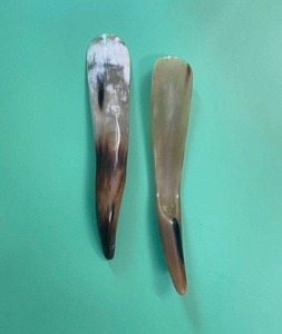 Chausse-pied en corne naturelle de qualité supérieure, lisse et poli, à long manche, accessoire de luxe pour chaussures - Product Image 3