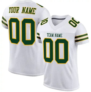 Custom Football Jersey Name Number Lightweight Breathable Quick-Dry Moisture-Wicking Top Solid Color Blocking Design Team - Product Image 5