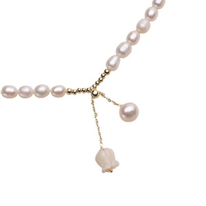 Collier en perles d'eau douce naturelles Tilian 5-6 mm Micro sans défaut Chaîne de clavicule Style européen Inspiré d'Instagram - Product Image 5