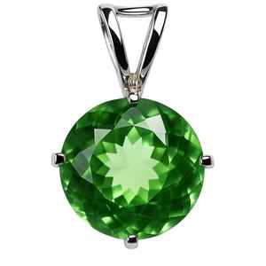 Colgante de Zafiro Verde Azulado Natural de 17.40 Ct, Gema en Plata de Ley 925, Joyería Clásica Hecha a Mano, Regalo de Compromiso para Ella - Product Image 3