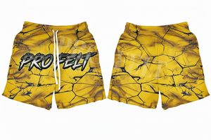 Pantalones Cortos Deportivos de Malla para Entrenamiento, Diseño Personalizado, Totalmente Estampados, Vintage, 100% Algodón, Unisex, Marca Privada OEM - Product Image 5