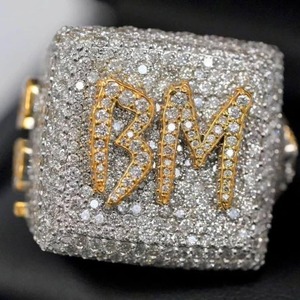 Anillo de Compromiso y Boda Personalizado con Nombre, Joyería Fina, Chapado en Plata, Moissanita VVS, Anillos Finos para Mujer, Juego de Anillos de Plata 925 con Diamantes - Product Image 3