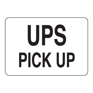 Panneau de signalisation au sol Brady Ups, haute visibilité, résistant aux intempéries, pour les zones de ramassage intérieures et extérieures - Product Image 3