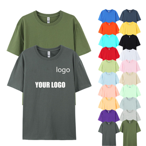 เสื้อยืดผู้ชายผ้าฝ้าย 100% ปรับแต่งได้ คุณภาพสูง 180 GSM ขั้นต่ำในการสั่งซื้อน้อย รับผลิตแบรนด์ของคุณเอง ลายเรียบ ไซส์ใหญ่ เสื้อยืดเปล่าสีพื้น - Product Image 4