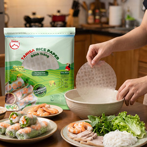 Feuilles de papier de riz vietnamien – Usine certifiée FSSC, HALAL, ISO, HACCP, sans société commerciale, exportation mondiale - Product Image 1