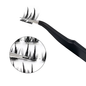 [Private Label] High Precision Black Vetus Eyelash Extension tweezer [ESD-10] Anti-static Wholesale Premium Stainless Lash Tools - Product Image 1