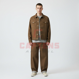 2026 Men’s <b>Denim</b> Outfit Set Vintage <b>Jacket</b> and Baggy Jeans <b>Lightweight</b> Plus Size Street Style Clothing - Product Image 5