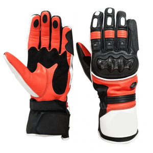 Gants de moto en cuir véritable pour hommes, protection pour le sport et le fitness, compatibles écran tactile, fabriqués au Pakistan - Product Image 5