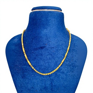 Solid 22K Gold Bahubali Chain Classic Unisex Link Necklace Daily Wear Fine Jewelry Wedding & Party <b>Gift</b> - Product Image 1