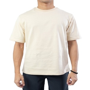 เสื้อยืดโอเวอร์ไซส์ผู้ชาย ผ้าเจอร์ซีย์คอตตอน 100% น้ำหนัก 180 กรัม แขนสั้น คอกลม สีพื้นเรียบ  รับสกรีนโลโก้แบบดิจิทัล เป็นมิตรต่อสิ่งแวดล้อม - Product Image 4