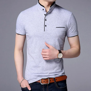 Chemises polo pour hommes avec logo personnalisé, couleur unie, nouvelle collection décontractée pour hommes et très vendues - Product Image 6