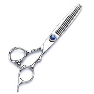 Ciseaux de coiffure professionnels en acier japonais inoxydable, lame tranchante, pour droitiers, manche long, pour usage en salon - Product Image 2
