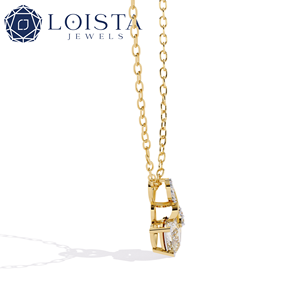 จี้เพชรทรงหัวใจ IOISTA ทองคำขาว รับรองโดย GIA เครื่องประดับหมั้นสำหรับผู้หญิงสุดโรแมนติก - Product Image 3