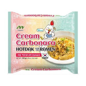 บะหมี่กึ่งสำเร็จรูปฮอตแด็ค คาร์โบ ราเมน รสครีมมี่เผ็ดสไตล์เกาหลี สำหรับตู้จำหน่ายสินค้าอัตโนมัติและร้านค้าปลีก [YNK INTERNATIONAL KOREA] - Product Image 2